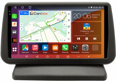 Штатная магнитола Canbox H-Line 2K 4184-9-1416 для Nissan Note 2005-2013 (вместо бардачка) на Android 10 (4G-SIM, 6/128, DSP, QLed)
