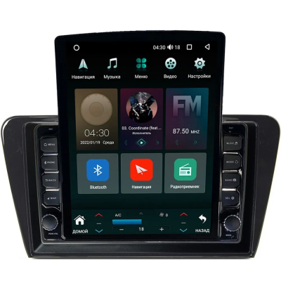 Штатная магнитола Skoda Octavia A7 2013-2020 (глянцевая) Canbox M-Line 5614-1048 на Android 10 (4G-SIM, 4/64, DSP, QLed, Tesla)