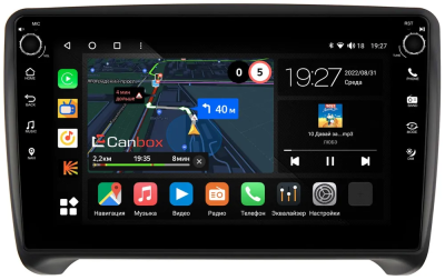 Штатная магнитола Canbox M-Line 7801-9202 для Audi TT (8J) 2006-2014 на Android 10 (4G-SIM, 2/32, DSP, IPS) С крутилками