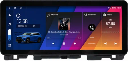 Штатная магнитола Kia Optima 4, K5 2 2015-2020 12.3 дюйма Canbox M-Line 7711-0190 на Android 10 (4G-SIM, 4/64, DSP, QLed) Audi Style