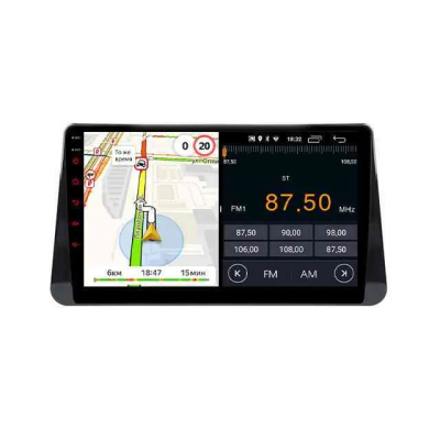 Магнитола для Nissan Juke 2017+ черная глянцевая Parafar на Андроид 12.0 PF790T2RGu