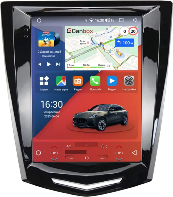 Штатное головное устройство Cadillac Escalade 4, CTS 3, XT5, SRX 2, ATS, XTS 2012-2019 Canbox M-Line (Tesla style) 9.7 дюймов 2/32 5620-1312-86 на Android 10 (4G-SIM, DSP, QLed)
