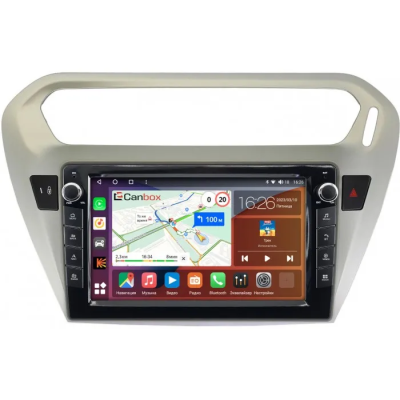 Штатная магнитола Citroen C-Elysee 2012-2024 Canbox H-Line 7822-9118 Android 10 (4G-SIM, 4/32, DSP, IPS) С крутилками