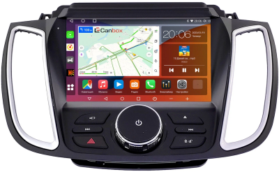 Штатная магнитола Ford C-Max 2, Escape 3, Kuga 2 2012-2019 (для SYNC, can BSJ) Canbox Logic-i3 2K 5735-9-5856 на Android 11 (4G-SIM, 8/256, DSP, 360, QLed)