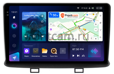 Штатное головное устройство Mitsubishi Pajero Mini 2 1998-2008 (в замен верхнего кармана) Teyes CC3 2K 360 6/128 9.5 дюймов RM-9-1353 на Android 10 (4G-SIM, DSP, QLed)