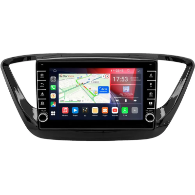 Hyundai Solaris 2 2017-2024 (черная, глянцевая) Canbox BGT9-0157 2/32 на Android 10 (IPS, DSP, CarPlay)