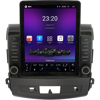 Штатная магнитола Peugeot 4007 2007-2012 Canbox GT095-9-004 для авто с Rockford на Android 10 (QLed, 2/32, DSP, CarPlay)