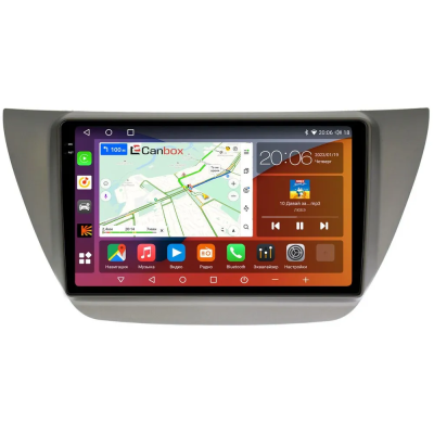 Штатная магнитола Canbox EVO 2K 5833-9230 для Mitsubishi Lancer 9 2000-2010 (серая) на Android 14 (4G-SIM, 16/512, DSP, QLed, AI, 360)
