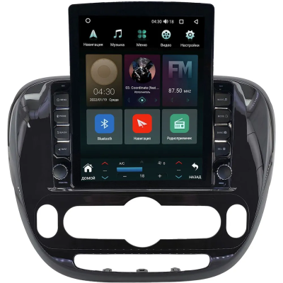 Штатная магнитола Kia Soul 2 2013-2019 (глянцевая, с климат-контролем, Тип 2) Canbox H-Line 5613-9-0662 на Android 10 (4G-SIM, 6/128, DSP, QLed, Tesla)
