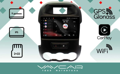 Магнитола Vaycar 09L для FORD Ranger 2011-2015 (Андроид, 2+32Гб)
