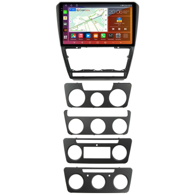 Штатная магнитола Canbox EVO 2K 5830-10-1217 для Skoda Octavia A5 2004-2013 (черная, матовая) на Android 14 (4G-SIM, 12/256, DSP, QLed, AI, 360)