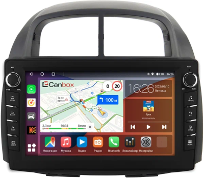 Штатная магнитола Daihatsu Boon, Sirion 2 (M3) 2004-2010 Canbox H-Line 7838-1075 на Android 10 (4G-SIM, 6/128, DSP, QLed) С крутилками