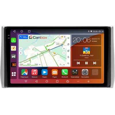 Штатная магнитола Toyota RAV4 5 (XA50) 2018-2024, Wildlander 2020-2025 (правый руль) Canbox Logic-i3 2K 5736-10-0341 на Android 11 (4G-SIM, 8/256, DSP, 360, QLed)