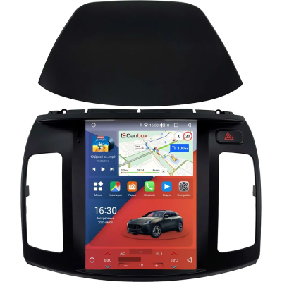 Штатное головное устройство Hyundai Elantra 4 (HD) 2006-2011 (черная) Canbox H-Line (Tesla style) 9.7 дюймов 4/64 5623-1312-284 на Android 10 (4G-SIM, DSP, QLed)