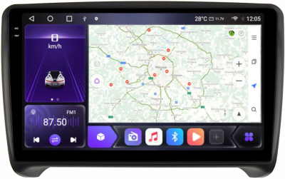 Carmedia OL-9101-Q-2K штатная магнитола для Audi TT, TTS (8J) 2006-2014 на Android 12 c 8GB, DSP, 4G