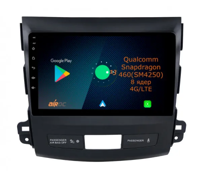 Штатная магнитола Airoc AQ-2606 для Mitsubishi Outlander  XL 2006-2012 / Citroen C-Crosser 2007-2012 / Peugeot 4007 2007-2012