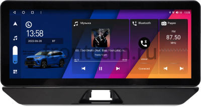 Штатная магнитола Toyota Harrier 4 (XU80), Venza 2 2020-2024 12.3 дюйма Canbox GT1233-0051 на Android 10 (CarPlay, 2/32, DSP, QLed) BMW Style