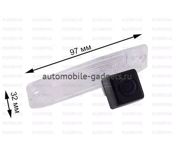 Штатная камера заднего вида Pleervox PLV-CAM-KI01 для Kia Carens, Ceed, Mohave, Opirus, Rio IV x-Line, Sorento 2, Sportage 3