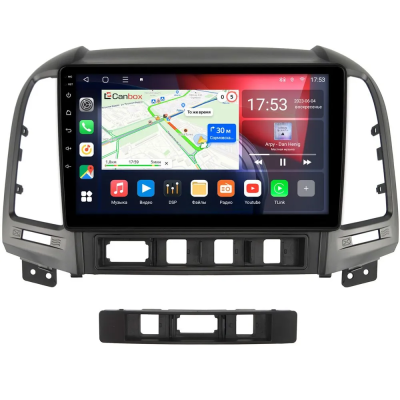 Штатная магнитола Hyundai Santa Fe 2 2005-2012 Canbox EVO 5811-9052 на Android 14 (4G-SIM, 6/128, DSP, QLed, AI, 360)