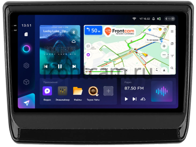 Штатное головное устройство Teyes CC3 2K 360 6/128 9.5 дюймов RM-9-1335 для Isuzu D-Max 3, MU-X 2 2019-2024 (черный глянец) на Android 10 (4G-SIM, DSP, QLed)