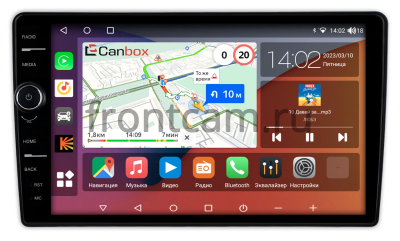 Штатная магнитола Toyota Harrier 3 (XU60) 2013-2020 Canbox H-Line 7854-10-2558 на Android 10 (4G-SIM, 6/128, DSP, QLed)