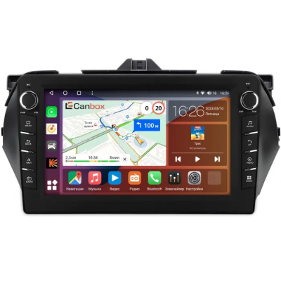 Штатная магнитола Suzuki Ciaz 2014-2019 Canbox H-Line 7833-9-1555 на Android 10 (4G-SIM, 4/64, DSP, IPS) С крутилками