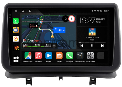 Штатная магнитола Renault Clio 3 2005-2014 Canbox M-Line 2K 4179-9-1406 на Android 10 (4G-SIM, 4/64, DSP, QLed)