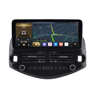 Штатная магнитола Toyota RAV4, Vanguard (2006-2012) 12,3 дюйма Carmedia KP-T1221FW-1051-Q на Android 12 (4G-SIM, 6/128, DSP, QLed) Mercedes Style