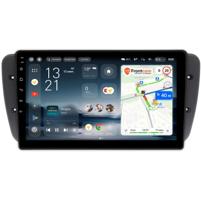 Штатное головное устройство Teyes CC4 Pro 2K 8/128 9.5 дюймов RM-9308 для Seat Ibiza 4 2008-2015 на Android 13 (4G-SIM, DSP, QLed, AI)