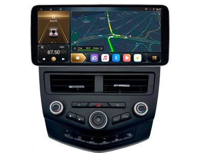 Штатная магнитола Honda Accord 7 2002-2008 12,3 дюйма Carmedia KP-1218-1051-Q на Android 12 (4G-SIM, 6/128, DSP, QLed) Mercedes Style