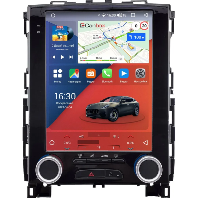 Штатное головное устройство Renault Koleos 2, Megane 4 2016-2024 (простая комплектация авто) Canbox PRO-Line (Tesla style) 9.7 дюймов 6/128 7882-1312-149 на Android 13 (4G-SIM, DSP, QLed)