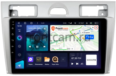 Штатное головное устройство Ford Fiesta (Mk5) 2002-2008 (серебро) Teyes CC3L 4/64 9 дюймов RM-9-2069 на Android 10 (4G-SIM, DSP, IPS)