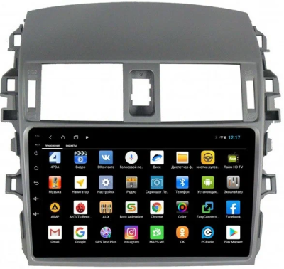 Магнитола для Toyota Corolla 2007-2012 Parafar на Андроид 12.0 PF974LUX1RGx