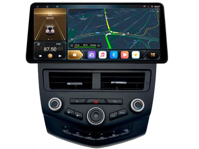 Штатная магнитола Honda Accord 7 2002-2008 12,3 дюйма Carmedia KP-1218-1052-Q на Android 12 (4G-SIM, 6/128, DSP, QLed) BMW Style