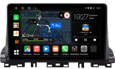 Штатная магнитола Kia K3 2 2018-2024 Canbox M-Line 2K 4176-10-0388 на Android 10 (4G-SIM, 2/32, DSP, QLed)