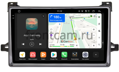 Штатная магнитола Canbox PRO-Line 2K 4254-9-651 для Toyota Prius 4 (XW50) 2015-2019 (черный глянец) на Android 13 (4G-SIM, 12/256, DSP, QLed)