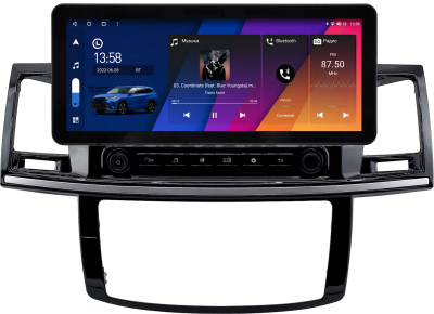 Toyota Fortuner, Hilux 7 2004-2015 (с кондиционером или климат-контролем) 12.3 дюйма Canbox GT1233-1950 на Android 10 (CarPlay, 2/32, DSP, QLed) BMW Style