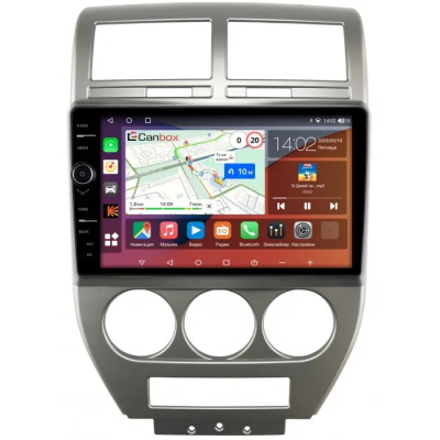 Штатная магнитола Canbox H-Line 7854-10-328 для Jeep Compass, Liberty (Patriot) 2006-2010 на Android 10 (4G-SIM, 6/128, DSP, QLed)