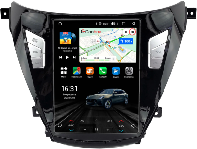 Штатное головное устройство Hyundai Elantra 5 (MD), Avante 5 2010-2015 (глянцевая) Canbox (Tesla style) 9.7 дюймов 2/32 GT096-1312-118 на Android 10 (QLed, DSP, CarPlay)