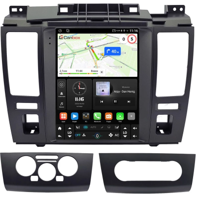 Штатное головное устройство Nissan Tiida 2004-2013 (черная) Canbox M-Line (Tesla style) 9.7 дюймов 4/64 5622-1312-23 на Android 10 (4G-SIM, DSP, QLed)