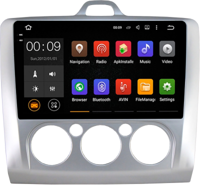 Airoc 2K RX-1702M штатная магнитола для Ford Focus II (2004-2011) с кондиционером  на Android 13 с 8GB, DSP, 4G