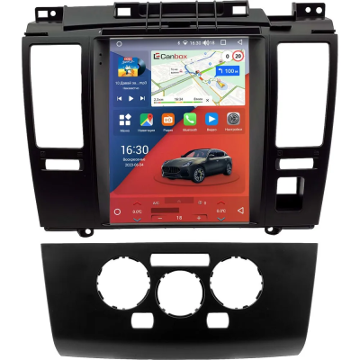 Штатное головное устройство Nissan Tiida, Latio 2004-2013 (черная, правый руль) Canbox PRO-Line (Tesla style) 9.7 дюймов 4/64 7881-1312-222 на Android 13 (4G-SIM, DSP, QLed)