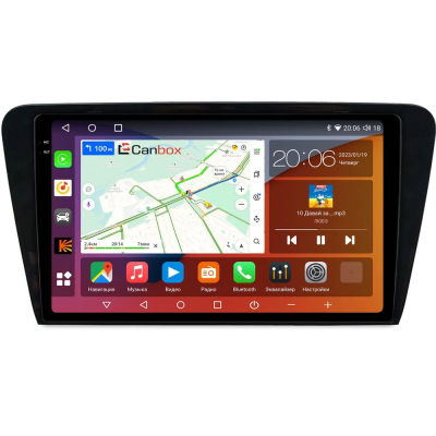 Штатная магнитола Canbox Logic-i3 2K 5736-1048 для Skoda Octavia A7 2013-2020 (глянцевая) на Android 11 (4G-SIM, 8/256, DSP, 360, QLed)
