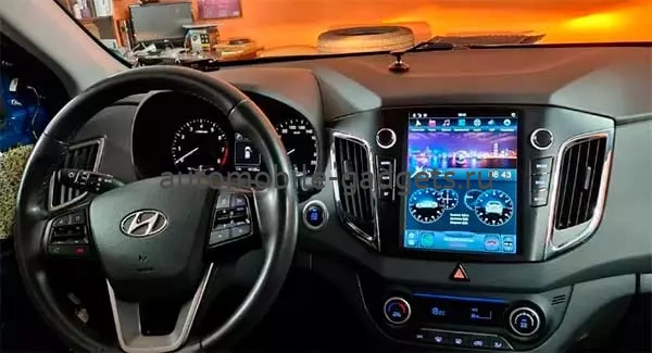 Carmedia FC-1105-32-DSP ("Тесла-стиль") Штатная магнитола для Hyundai Creta 2016+ на Android 9.0 с 4Гб, DSP