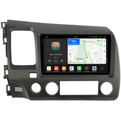 Штатная магнитола Honda Civic 8 4D 2005-2012 (левый руль, седан) Canbox PRO-Line 2K 4256-9-1061 на Android 13 (4G-SIM, 4/64, DSP, QLed)