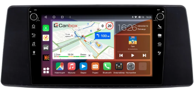 Штатная магнитола Toyota Sienna 4 2020-2024 (глянцевая) Canbox H-Line 7806-10-0499 на Android 10 (4G-SIM, 4/32, DSP, QLed) С крутилками