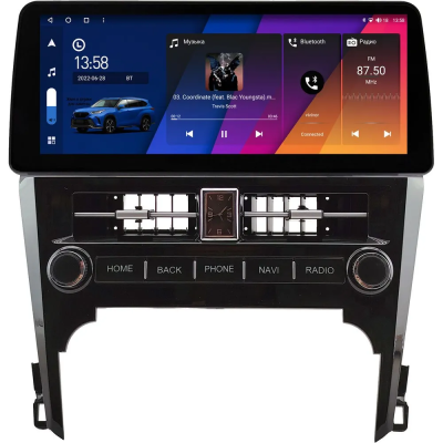 Штатная магнитола Toyota Camry XV50 2011-2014 12.3 дюйма Canbox H-Line 7810-0616 на Android 10 (4G-SIM, 8/256, DSP, QLed) BMW Style