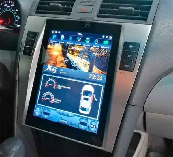 Carmedia FC-1033-32-DSP ("Тесла-стиль") штатная магнитола для Toyota Camry v40 (2006-2011) на Android 9.0 c 4GB, DSP