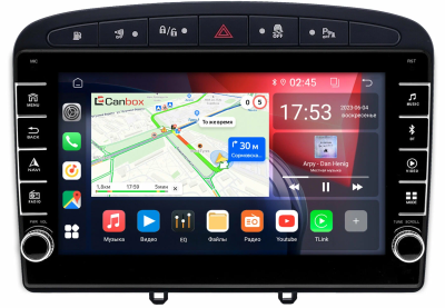 Штатная магнитола Peugeot 308, 408, RCZ 2007-2022 (черная) Canbox BGT9-0705 2/32 Android 10 (IPS, DSP, CarPlay)