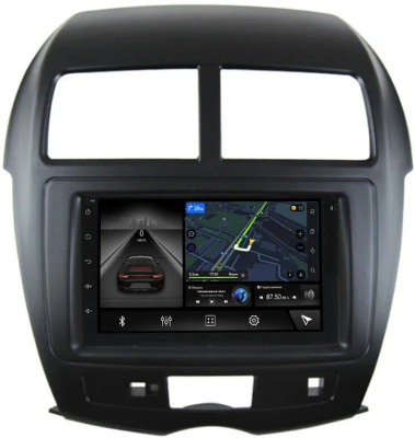 Магнитола в штатное место 2 din Mitsubishi ASX, Outlander Sport, RVR 3 2010-2019 Canbox M-Line 5601-RP-MMASX-69 на Android 10 (4G-SIM, 2/32, DSP, IPS) С крутилкой